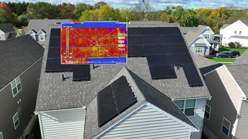 Rooftop inspection with drone