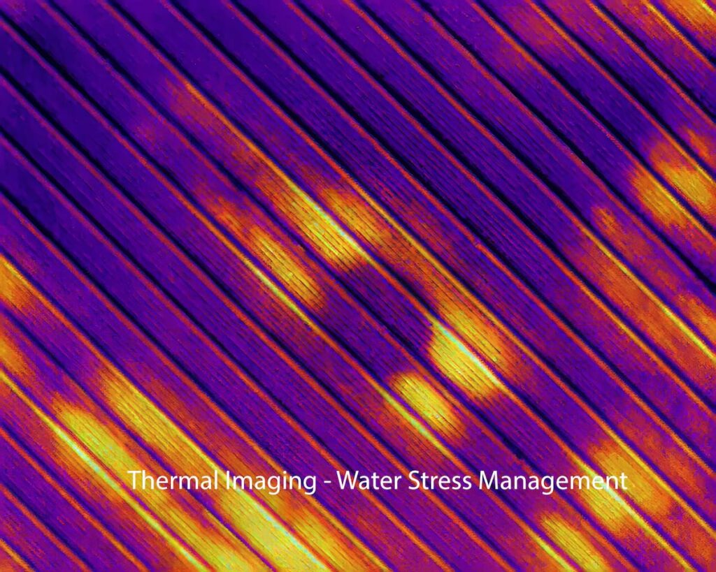 Heatmap of a building from the air taken by a drone